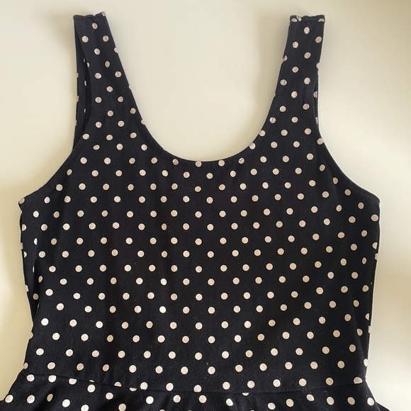 Forever 21 Black and White Polka Dot Mini Dress - Picture 3 of 8